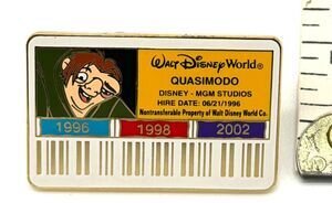 Disney Cast Member ID Card Series Pin Quasimodo Hunchback of Notre Dame LE 3500